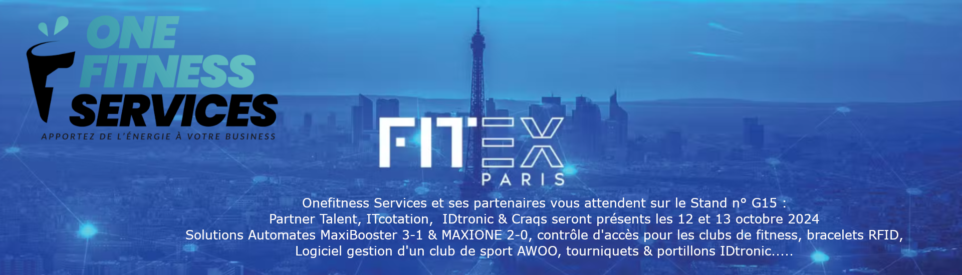 Onefitness Services présent au salon FITEX 2024 - STAND G15